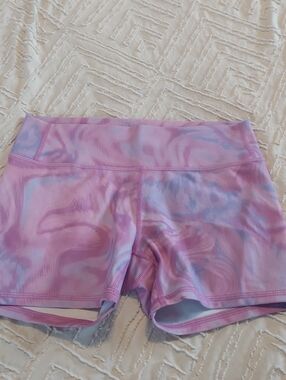 all in motion Pink and Blue Tie-Dye Bike Shorts XL 14
